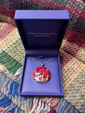 Heathergems Silver Plated Disc Necklace - Primula Scotica Caledonia Lifestyle Peebles