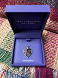 Heathergems - Sterling Silver Heart Pendant Caledonia Lifestyle Peebles