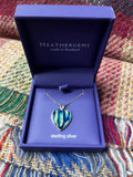 Heathergems - Sterling Silver Heart Pendant Caledonia Lifestyle Peebles