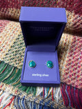 Heathergems - Sterling Silver Oval Stud Earrings Caledonia Lifestyle Peebles