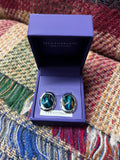 Heathergems - Silver Plated Oval Clip Earrings Caledonia Lifestyle Peebles