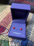 Heathergems Sterling Silver Small Round Stud Earrings Caledonia Lifestyle Peebles