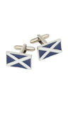 St. Andrews Saltire Enamel Cufflinks by Sgian Dubh Co Caledonia Lifestyle Peebles