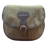 Gorse Green Tweed Cross Body Saddle Bag Caledonia Lifestyle Peebles