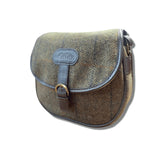 Gorse Green Tweed Cross Body Saddle Bag Caledonia Lifestyle Peebles