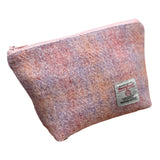 Harris Tweed Coin Purse - Pastel Pink Check Caledonia Lifestyle Peebles