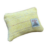 Harris Tweed Make-up Bag - Pastel Lemon Stripe Caledonia Lifestyle Peebles