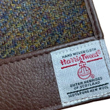 Harris Tweed Wallet - Blue Brown Twill Caledonia Lifestyle Peebles