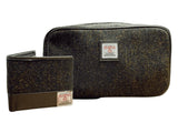 Harris Tweed Wallet - Gorse Green Barleycorn Caledonia Lifestyle Peebles