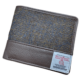 Harris Tweed Wallet - Blue Brown Twill Caledonia Lifestyle Peebles