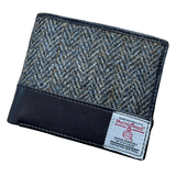Harris Tweed Wallet - Heath Green Windowpane Caledonia Lifestyle Peebles