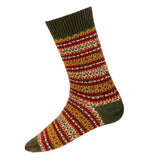 Men's Fair Isle Socks - Spruce Green Caledonia Lifestyle Peebles