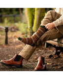 Men's Fair Isle Socks - Spruce Green Caledonia Lifestyle Peebles
