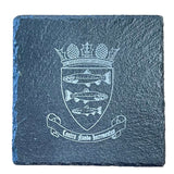 Peebles Engraved Slate Coaster - Caledonia Lifestyle Peebles