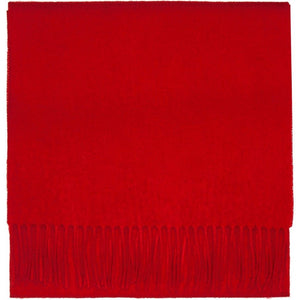 Scarlet Red Pure Lambswool Scarf Caledonia Lifestyle Peebles
