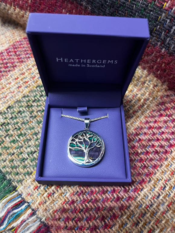 Heathergems Silver Plated - Tree of Life Necklace Caledonia Lifestyle Peebles