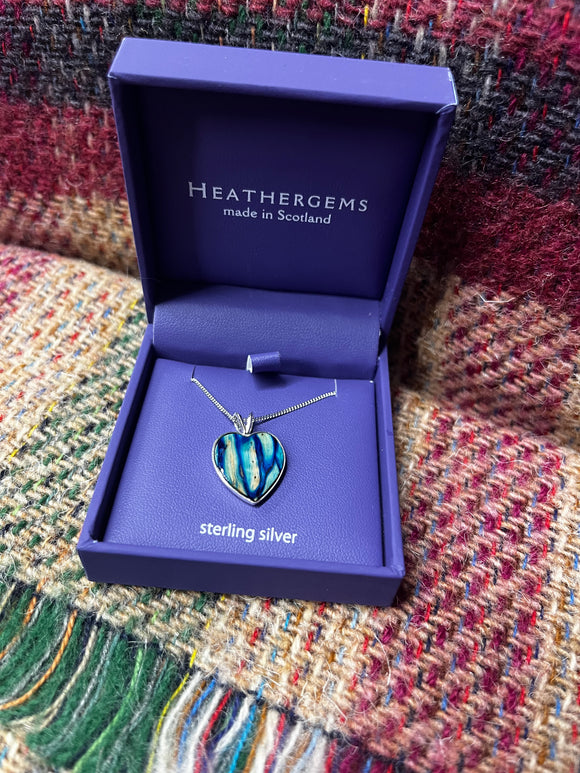 Heathergems Sterling Silver Heart Necklace Caledonia Lifestyle Peebles