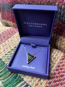 Heathergems - Sterling Silver Triangle Necklace Caledonia Lifestyle Peebles