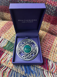 Heathergems Round Celtic Knot Brooch Caledonia Lifestyle Peebles