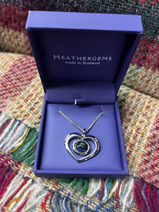 Heathergems Silver Plated Heart Necklace Caledonia Lifestyle Peebles