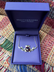 Heathergems Silver Plated Thistle Necklace Caledonia Lifestyle Peebles