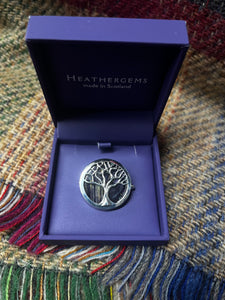 Heathergems Silver Plated Tree of Life Brooch Caledonia Lifestyle Peebles