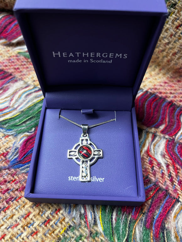 Heathergems Sterling Silver Celtic Cross Necklace Caledonia Lifestyle Peebles