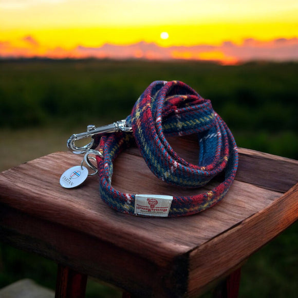 Harris Tweed - Dog Leads by Tartan Terrors Caledonia Lifestyle Peebles