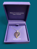 Heathergems Sterling Silver - Heart Necklace Caledonia Lifestyle Peebles