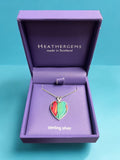 Heathergems Sterling Silver - Heart Necklace Caledonia Lifestyle Peebles