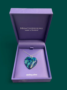 Heathergems Sterling Silver Heart Necklace Caledonia Lifestyle Peebles