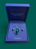 Heathergems Sterling Silver - Oval 2 piece set Caledonia Lifestyle Peebles