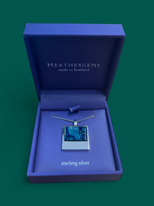 Heathergems Sterling Silver Square Necklace Caledonia Lifestyle Peebles