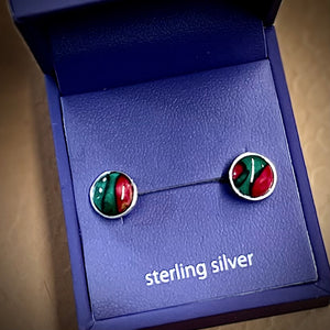 Heathergems Sterling Silver Round Stud Earrings Caledonia Lifestyle Peebles