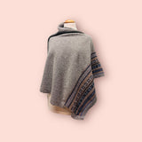 Lambswool Fairisle Poncho by Teviot Knitwear Caledonia Lifestyle Peebles