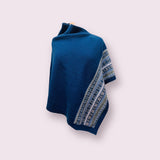 Lambswool Fairisle Poncho by Teviot Knitwear Caledonia Lifestyle Peebles