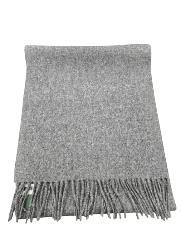 Silver Grey Pure Lambswool Scarf - Caledonia Lifestyle Peebles