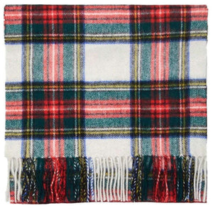 Dress Stewart Tartan Lambswool Scarf Caledonia Lifestyle Peebles