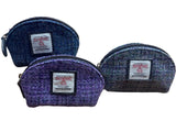 Harris Tweed Coin Purse - Lavender Purple Melange Caledonia Lifestyle Peebles