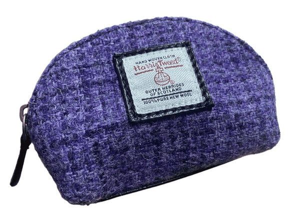 Harris Tweed Coin Purse Lavender Purple Melange Caledonia Lifestyle Peebles