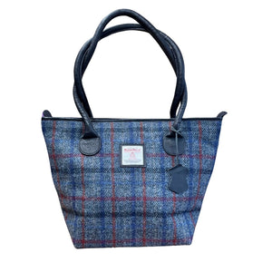 Harris Tweed Tote Bag - Grey Check - Caledonia Lifestyle Peebles