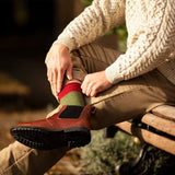 Men's Herringbone Socks - Brick Red Caledonia Lifestyle Peebles