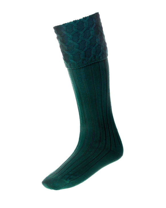 Men's Kilt Socks - Bottle Green Caledonia Lifestyle Peebles