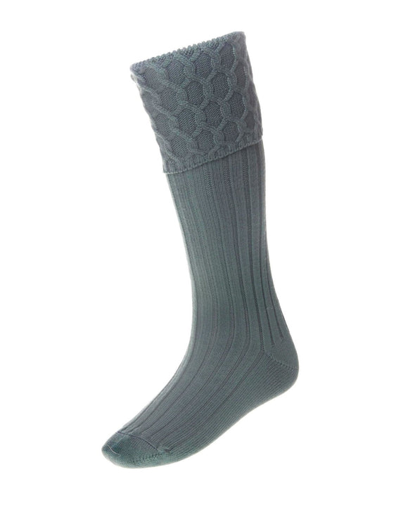 Men's Kilt Socks - Mid Grey Caledonia Lifestyle Peebles