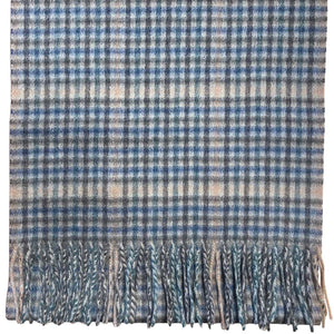 Pure Cashmere Scarf - Camel Gun Club Houndstooth Check Caledonia Lifestyle Peebles