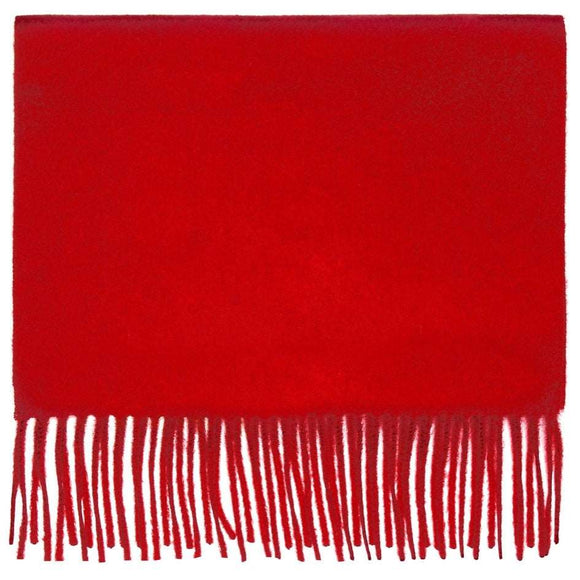 Pure Cashmere Scarf -Scarlet Red Caledonia Lifestyle Peebles