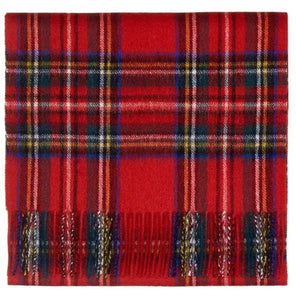 Royal Stewart Tartan Lambswool Scarf Caledonia Lifestyle Peebles