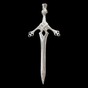 Sterling Silver Thistle Head Kilt Pin - Caledonia Lifestyle Peebles