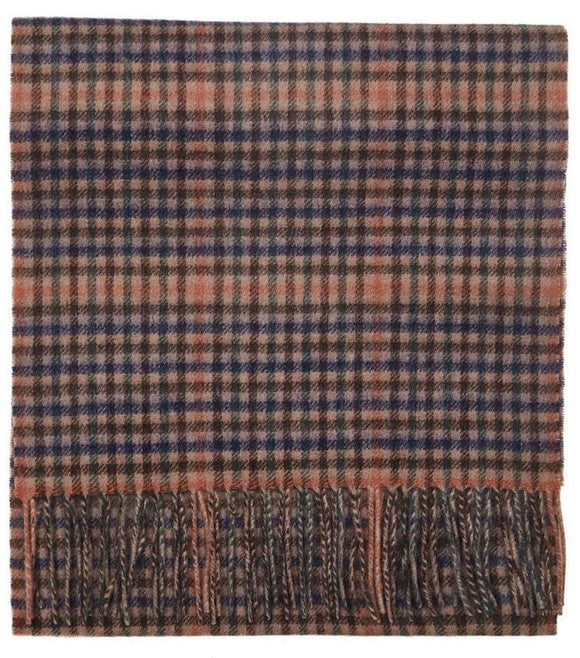 Traditional Gun Club Country Check Lambswool Scarf Caledonia Lifestyle Peebles