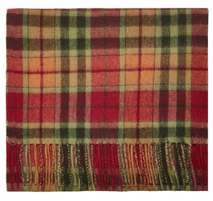 Weathered Buchanan Tartan Lambswool Scarf Caledonia Lifestyle Peebles